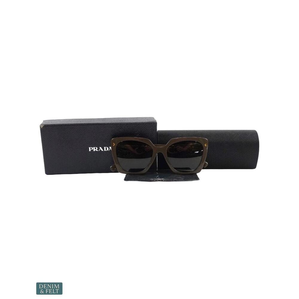 NEW Prada PR 23ZS Loden Brown Gradient Polarized Sunglasses Luxe Glam Luxury - Picture 5 of 15